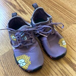 Adidas purple monster sneakers